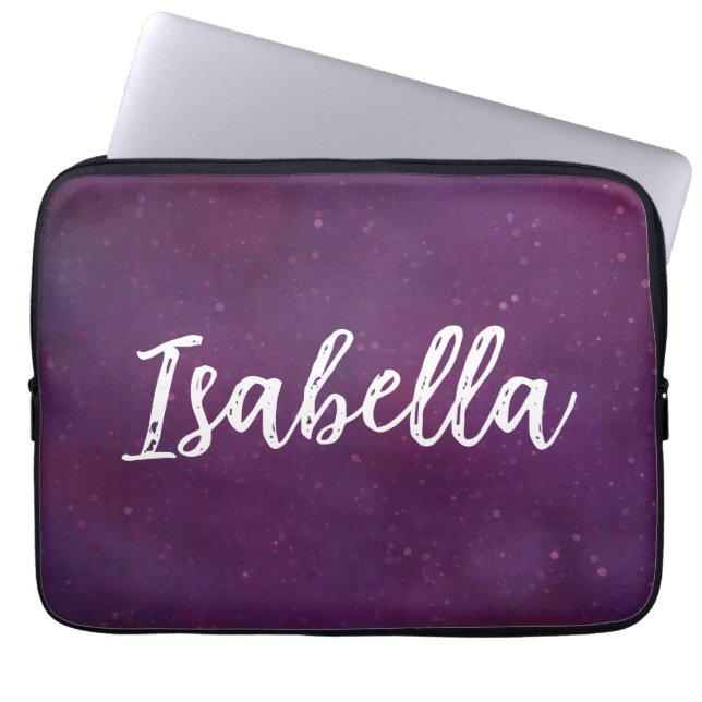 Capa Para Notebook Céu estrelado roxo (Frente)