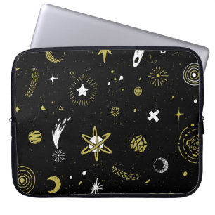 Capa Para Notebook Céu noturno: padrão cosmico perfeito.