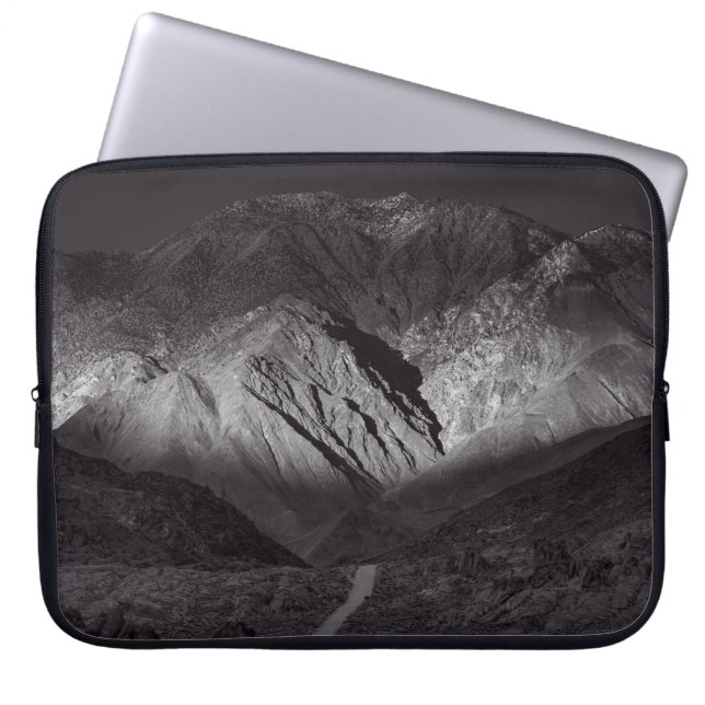 Capa Para Notebook céu noturno preto e branco (Frente)