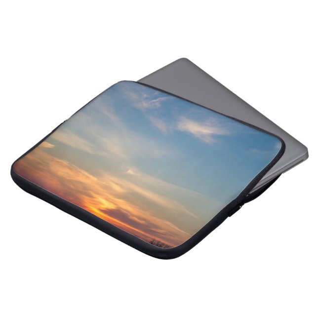 Capa Para Notebook Céu sunset de inverno (Frente Topo)