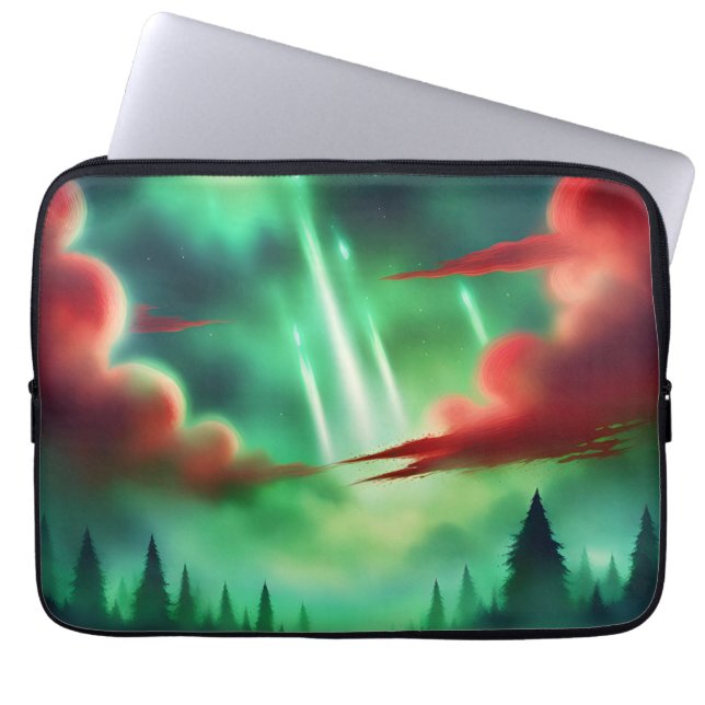 Capa Para Notebook céu verde (Frente)