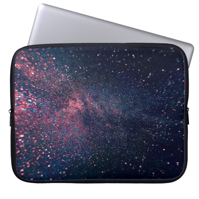 Capa Para Notebook Céus azuis cheios de estrelas (Frente)