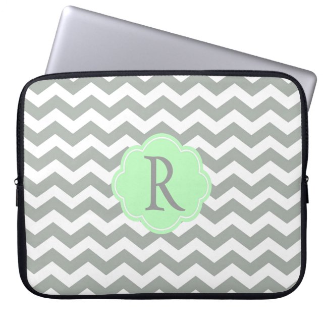 Capa Para Notebook Cevão de cinza elegante, na moda e clássico (Frente)