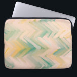 Capa Para Notebook Cevão verde rosa. Linha geométrica abstrato modern<br><div class="desc">Bolsa de laptop verde-abstrato cor-de-rosa.</div>