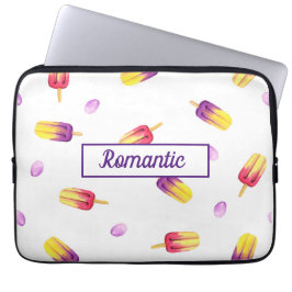 Capa Para Notebook Chá de fraldas de aniversário de Sorvete bonito