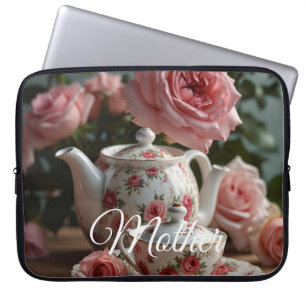 Capa Para Notebook Chá de Rosa de Couve-Roxa 