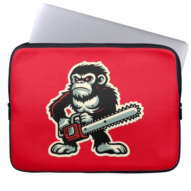 Capa Para Notebook Chainsaw Chimp (Frente)