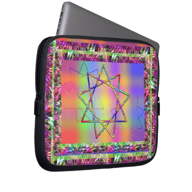 Capa Para Notebook Chakra Nonagram (Frente Esquerda)