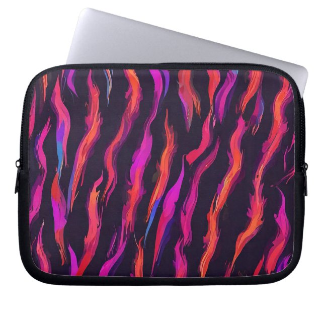 Capa Para Notebook Chamada Neon Fire (Frente)