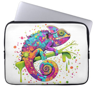 Capa Para Notebook Chameleon Paint mantém estilo aquarela