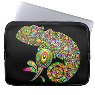 Capa Para Notebook Chameleon Psychedelic Fantasy