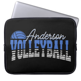 Capa Para Notebook Champ da Equipe de NOME ADD do Jogador de Voleibol