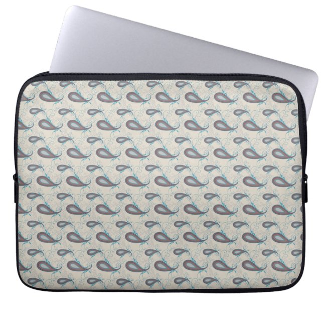 Capa Para Notebook Champagne Paisley Pattern (Frente)