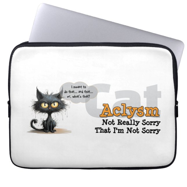Capa Para Notebook Chaos Kitty Laptop Sleeve: Not Sorry (Frente)