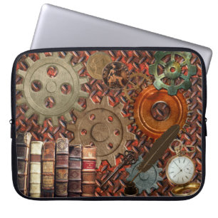 Capa Para Notebook Chapeamento de Steampunk & efeito oxidados velhos