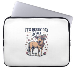 Capa Para Notebook Chapéu Floral Cavalo Derby Day Y'all