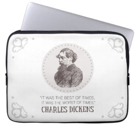 Capa Para Notebook Charles Dickens Portrait e Cote