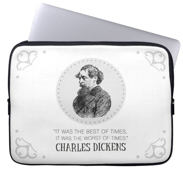 Capa Para Notebook Charles Dickens Portrait e Cote (Frente)