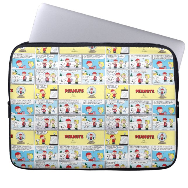 Capa Para Notebook Charlie Brown | Globo de Neve (Frente)
