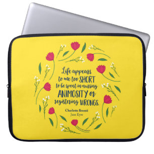 Capa Para Notebook Charlotte Bronte Jane Eyre Citação Do Livro De V