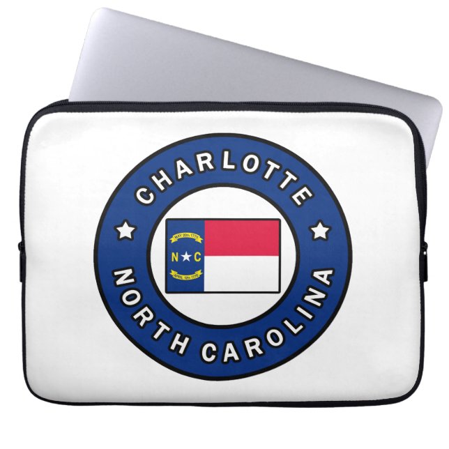 Capa Para Notebook Charlotte North Carolina (Frente)