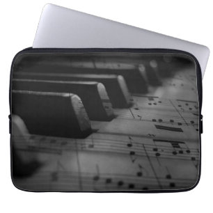 Capa Para Notebook Chaves de Piano de Música