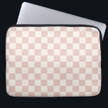 Capa Para Notebook Check Pale Beige Checkered Pattern Board<br><div class="desc">Padrão verificado - quadro de verificação branco creme e bege pálido.</div>