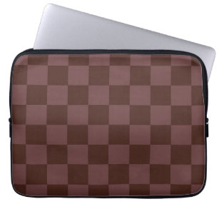Capa Para Notebook Checkerboard castanho escuro