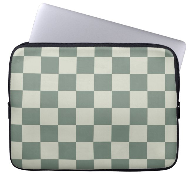 Capa Para Notebook Checkerboard verde (Frente)
