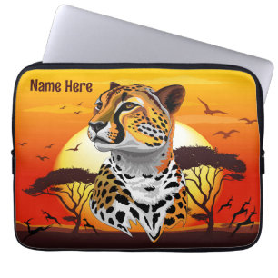 Capa Para Notebook Cheetah African Feline Wild Animal
