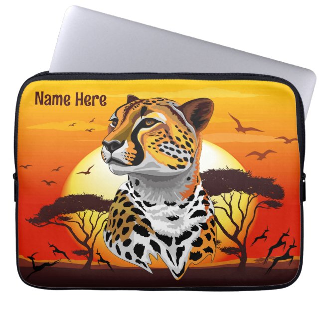 Capa Para Notebook Cheetah African Feline Wild Animal (Frente)