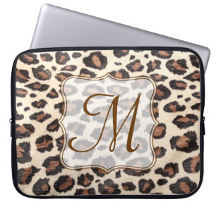 Capa Para Notebook Cheetah Spot Animal Print Monograma 15" Laptop