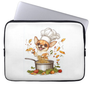 Capa Para Notebook Chef Chihuahua � Mestre Culinário Canino