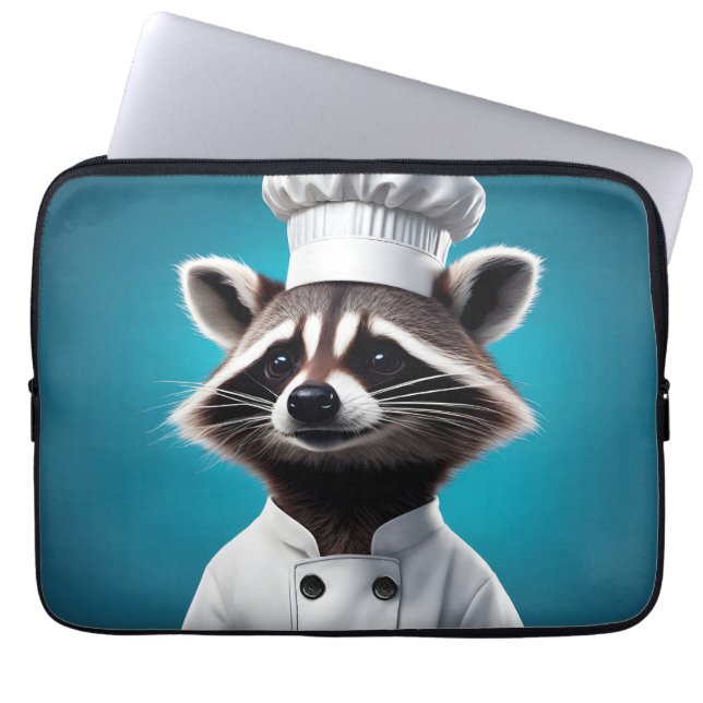 Capa Para Notebook Chef Raccoon (Frente)