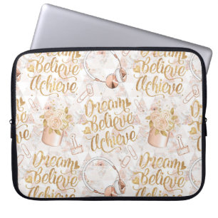 Capa Para Notebook Chefe Garota - Sonhe, Acredite, Alcance