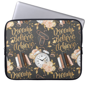 Capa Para Notebook Chefe Garota - Sonhe, Acredite, Alcance