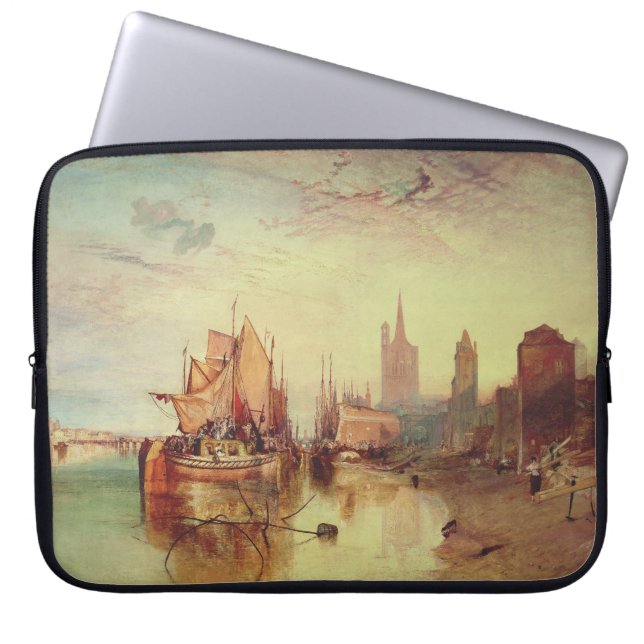 Capa Para Notebook Chegada de um Packet Boat por Joseph Turner (Frente)