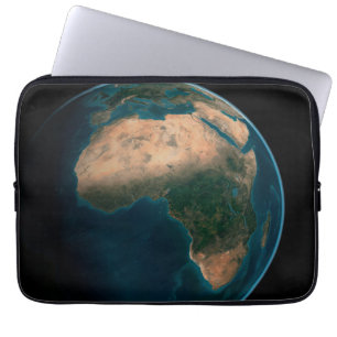 Capa Para Notebook Cheio Terra Do Espaço Acima Do Continente Africano