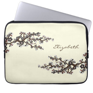 Capa Para Notebook Cherry Blossoms Sakura Bolsa de laptop (preto)