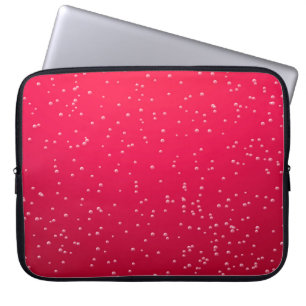 Capa Para Notebook Cherry Soda com pequenas bolhas em segundo plano