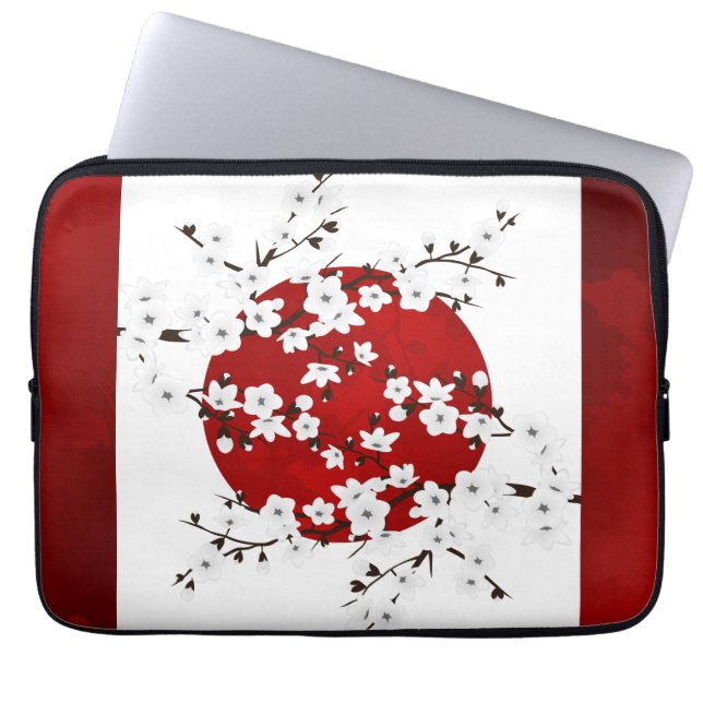 Capa Para Notebook Chersom Ascensão Sol Vermelho Negro Branco (Frente)