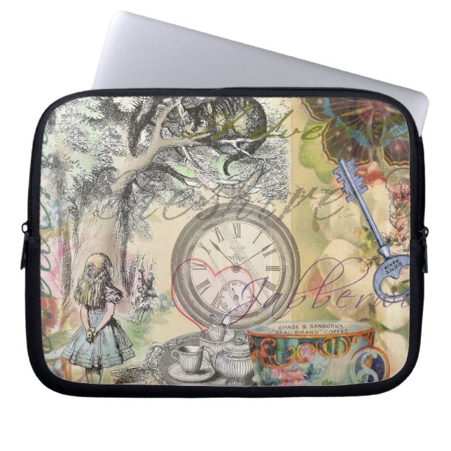 Capa Para Notebook Cheshire Cat Alice Wonderland Classic (Frente)