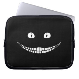 Capa Para Notebook Cheshire Cat Grin Black Eletrônicos Bag
