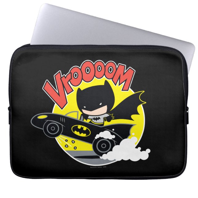 Capa Para Notebook Chibi Batman No Batmobile (Frente)