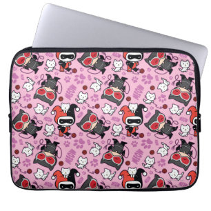 Capa Para Notebook Chibi CatWomen, Harley Quinn, & Kittens Padrão