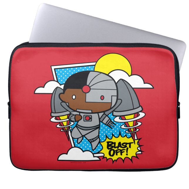 Capa Para Notebook Chibi Cyborg Desliga! (Frente)