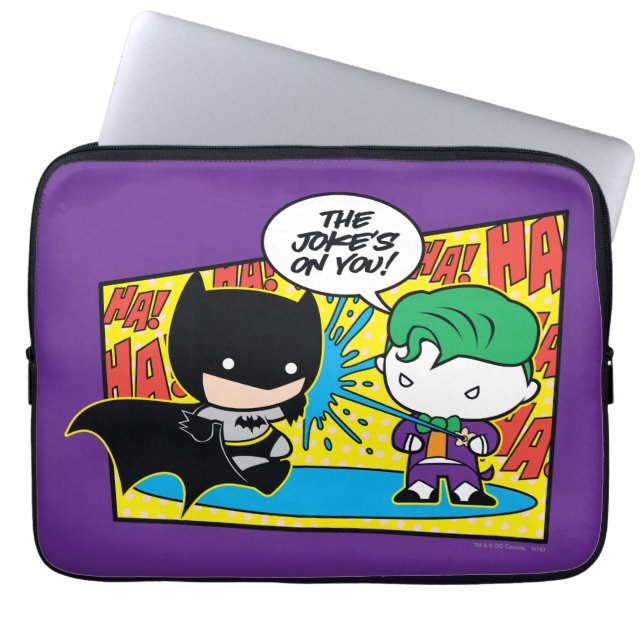 Capa Para Notebook Chibi Joker Pranking Chibi Batman (Frente)