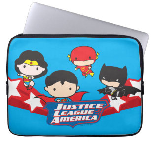 Capa Para Notebook Chibi Justice League of America Stars