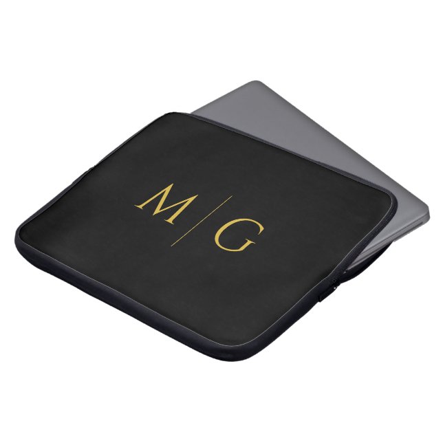 Capa Para Notebook Chic Custom Initials Modern (Frente Topo)