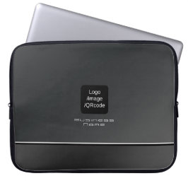 Capa Para Notebook Chic Modern Business Logo preto